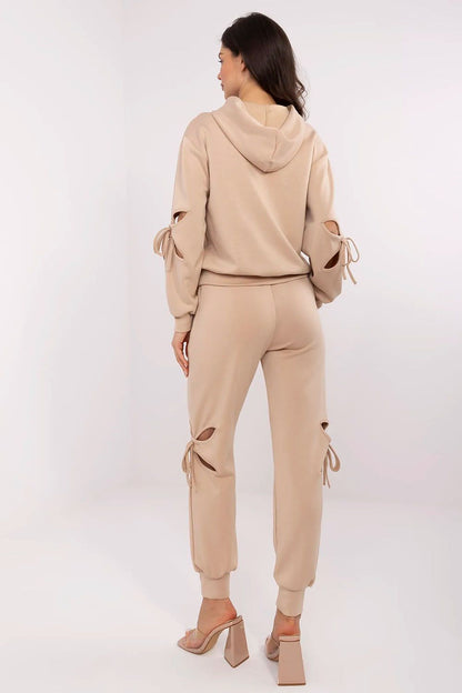 Luxury women's tracksuit set by NM, made of viscose, polyester, and elastane for ultimate comfort and style, available in EU size 0.