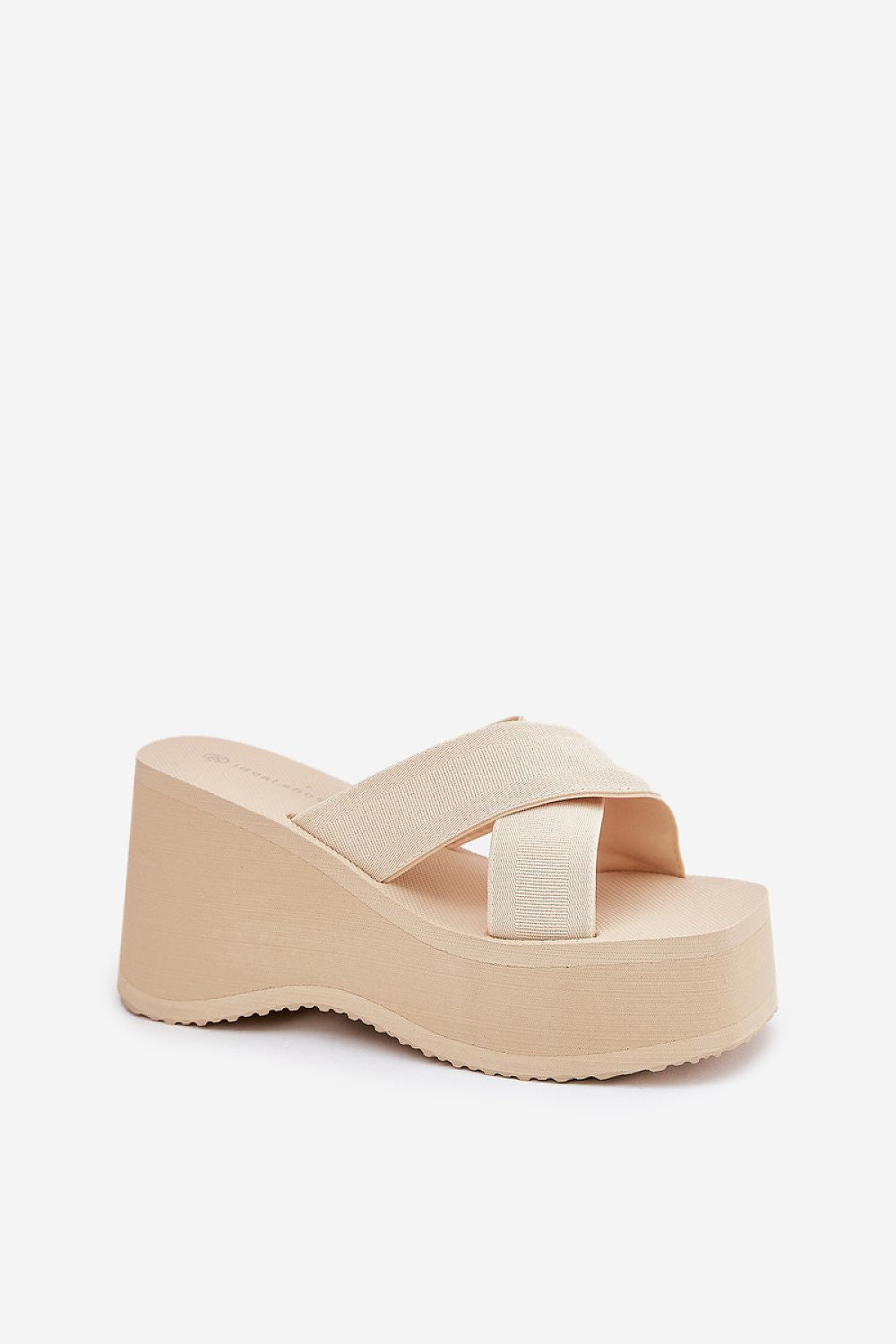 Women’s luxury 10cm platform wedge sandals by Step in style, designed with breathable textile for ultimate summer elegance.