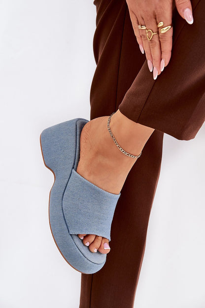 Stylish women's platform wedge sandals from Step in Style, featuring an 8.5 cm heel and suitable for EU sizes 36-41.