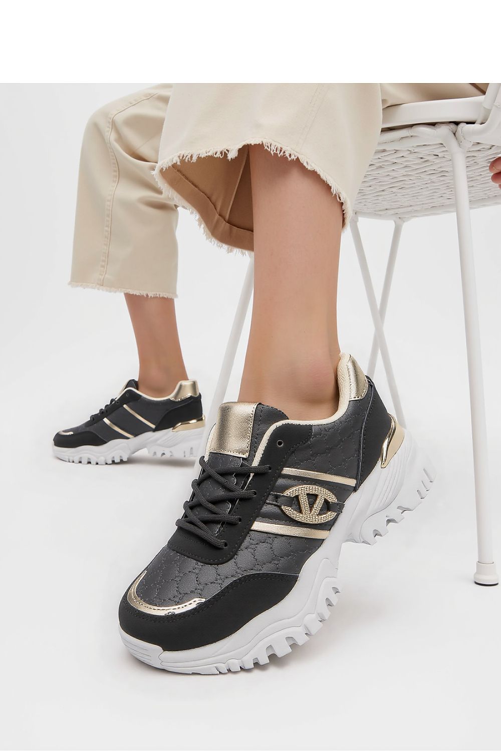 Fashion-forward Women's Blush Black Sneakers by Inello, showcasing a unique combination of comfort and urban elegance, ideal for everyday wear.