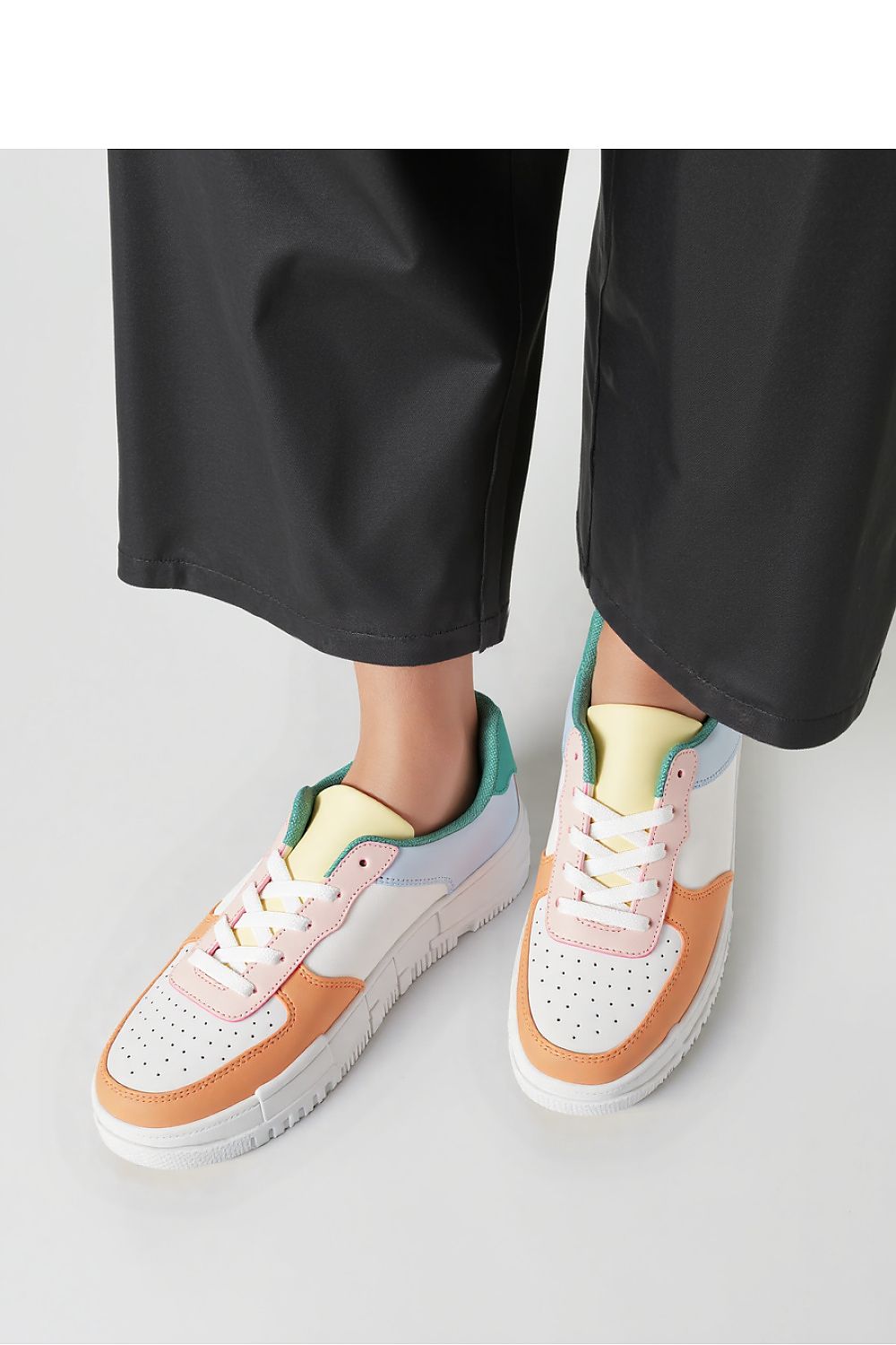 Chic Vexana Orange Sport Sneakers for Women in vibrant pastel colours, designed for comfort and elegance by Inello.