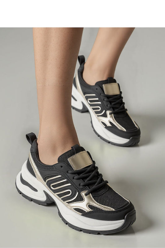 Stylish Ynova Black Women's Sneakers by Inello featuring modern design with breathable mesh for ultimate comfort.