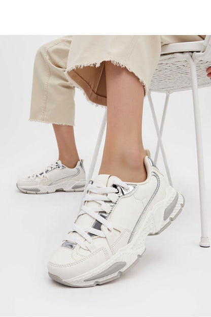 Inello Celeste Luxury Sport Shoes in elegant white eco leather with futuristic sole, perfect for sporty and everyday outfits.