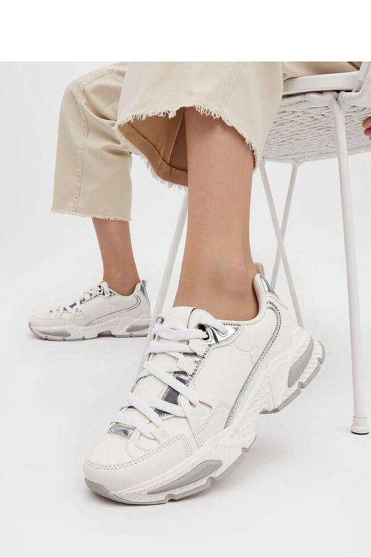 Inello Celeste Luxury Sport Shoes in elegant white eco leather with futuristic sole, perfect for sporty and everyday outfits.