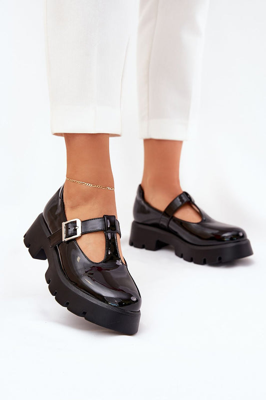 Elegant eco leather half shoes with buckle strap by Step in Style, showcasing a modern design and comfortable fit.