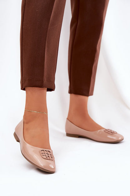 Elegant Eco Leather Ballet Flats for Women by Step in Style, featuring rounded toes and luxurious natural leather insole for comfort and sophistication.