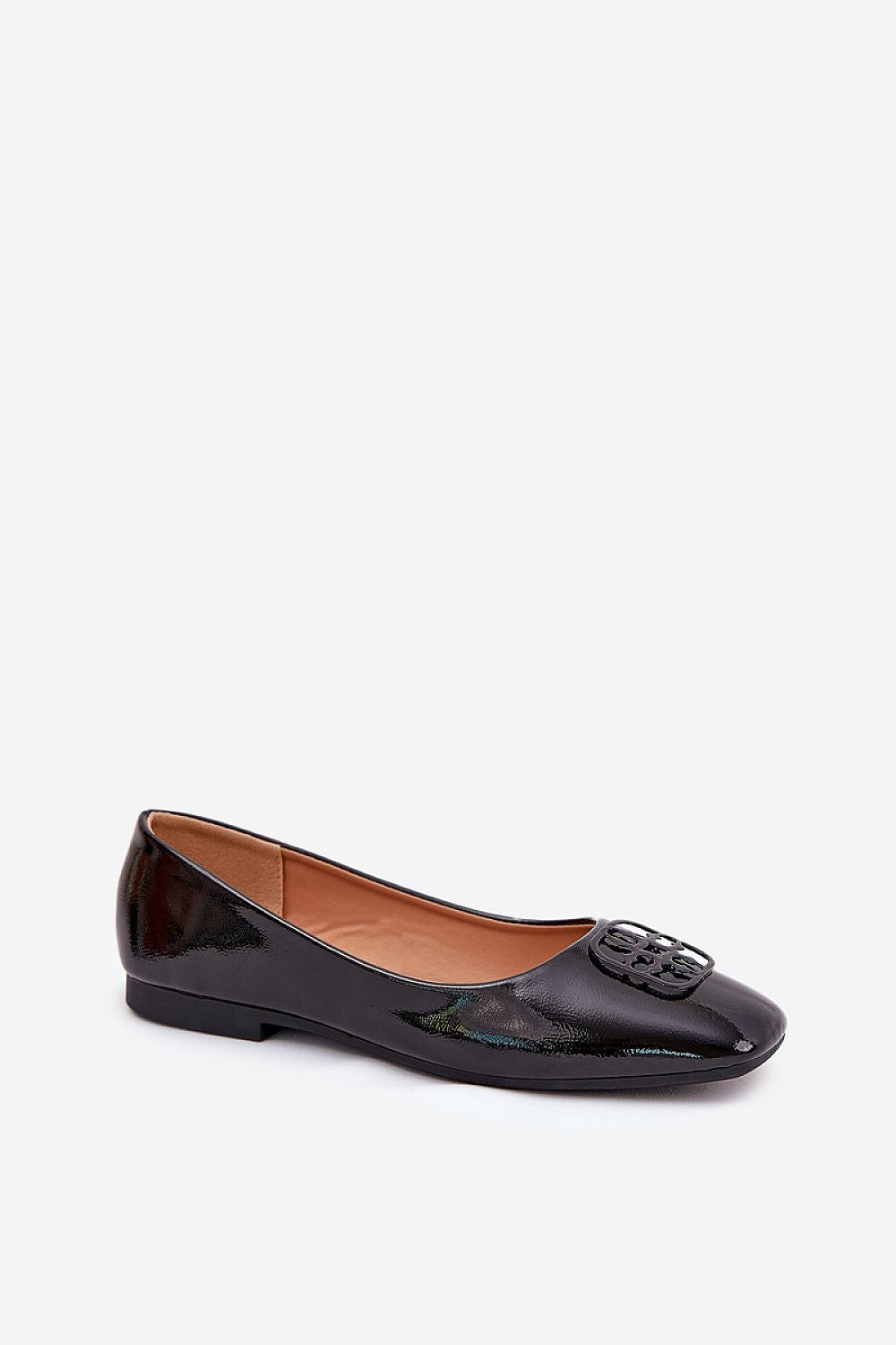 Chic eco leather ballet flats by Step in Style with unique front decoration, ideal for both casual and formal outfits.