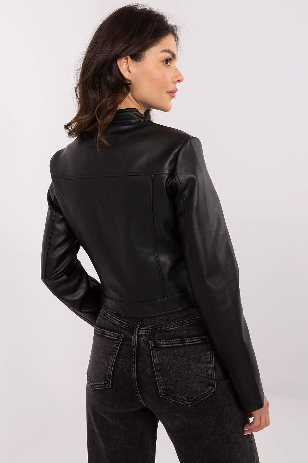 Sophisticated Women's Eco-Leather Jacket by NM in size XL, designed for comfort and elegance, perfect for enhancing daily outfits with a touch of luxury.