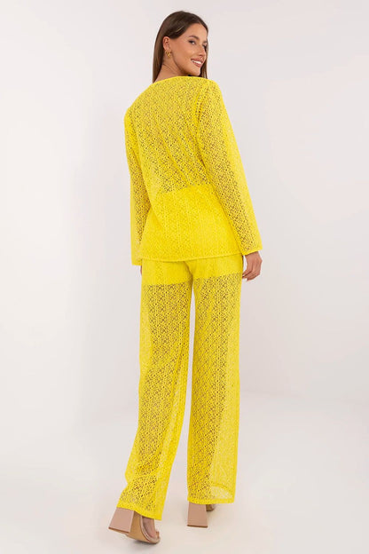 Stylish ensemble of the Lakerta women's cotton blend set, highlighting the relaxed fit and subtle elegance ideal for daily wear.