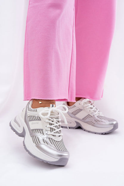 Step in Style luxury women's sneakers displaying premium craftsmanship in eco-leather and a comfortable chunky sole for all-day elegance.