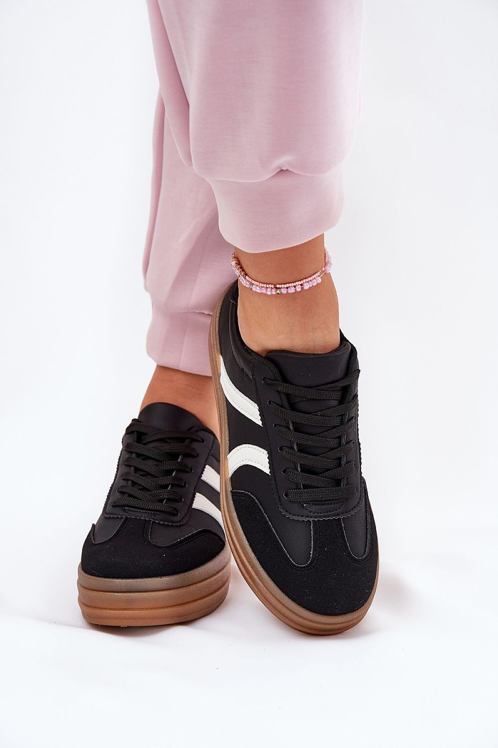 Stylish Women's Eco-Friendly Leather Sneakers with a modern platform by Step in Style, perfect for everyday elegance.