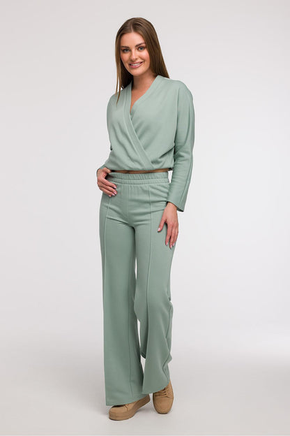 Fashion-forward BeWear cotton blend sweatpants for women, designed to enhance leg length and offer ultimate comfort.