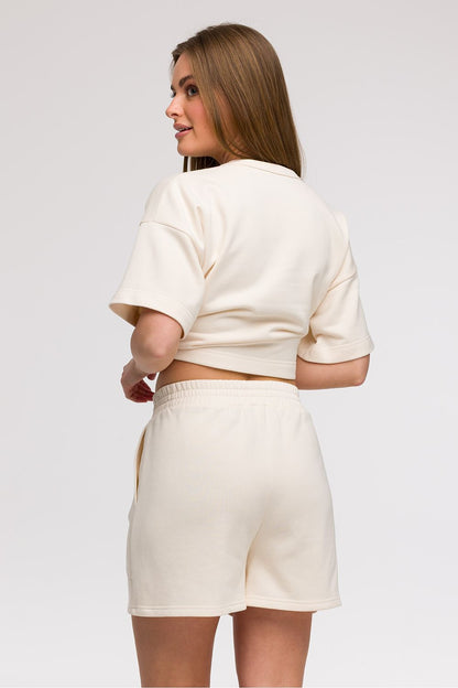 Chic BeWear high waist shorts for women, showcasing a loose fit and sophisticated design ideal for casual summer outings.