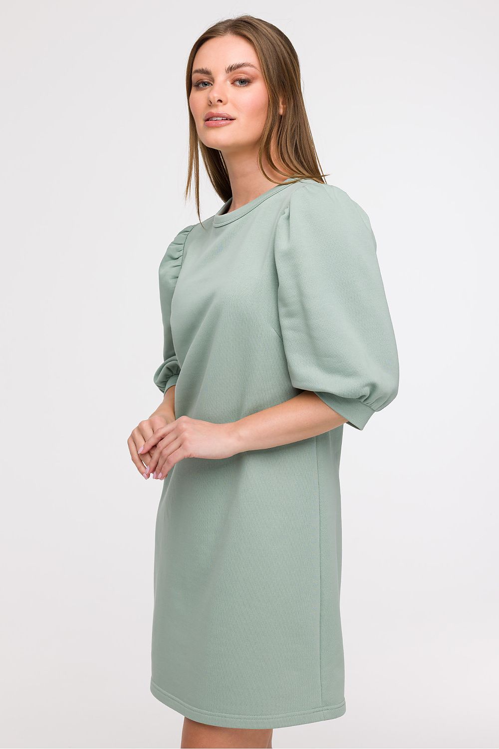Elegant A-Line Daydress by BeWear, showcasing a lightweight cotton design perfect for summer, featuring flared bottom for flattering silhouette.