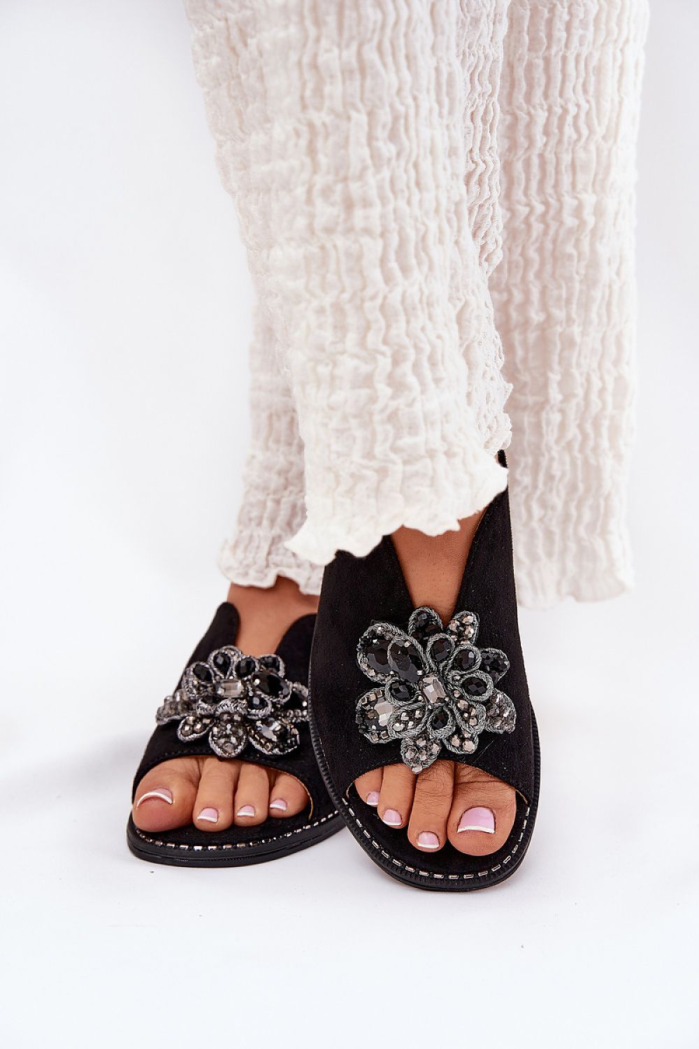 Sophisticated women's sandals by Step in Style, eco suede construction, featuring an adjustable strap for the perfect fit.