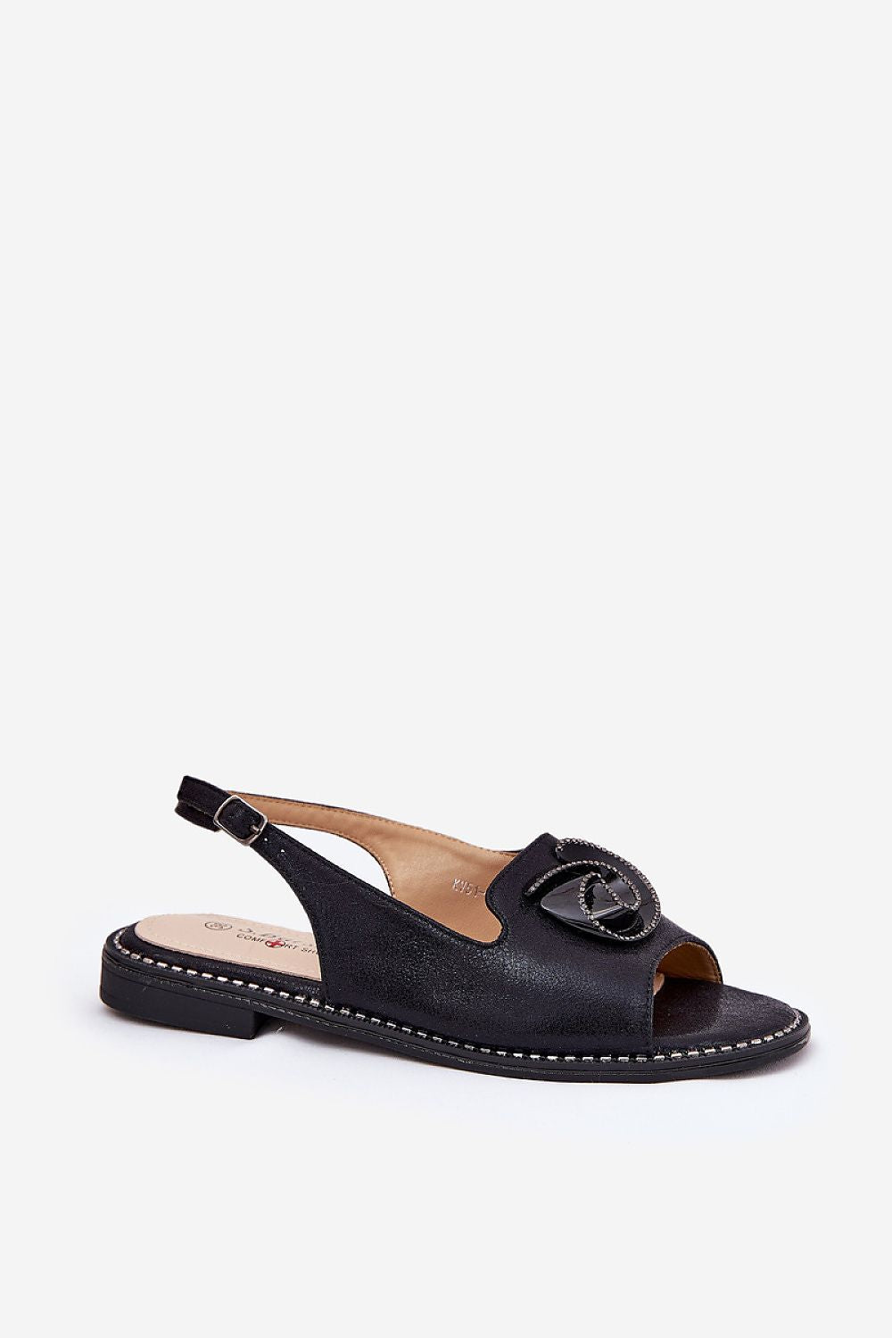 Stylish flat heel sandals for women from Step in style, designed in eco leather for an elegant look, perfect for summer outings.