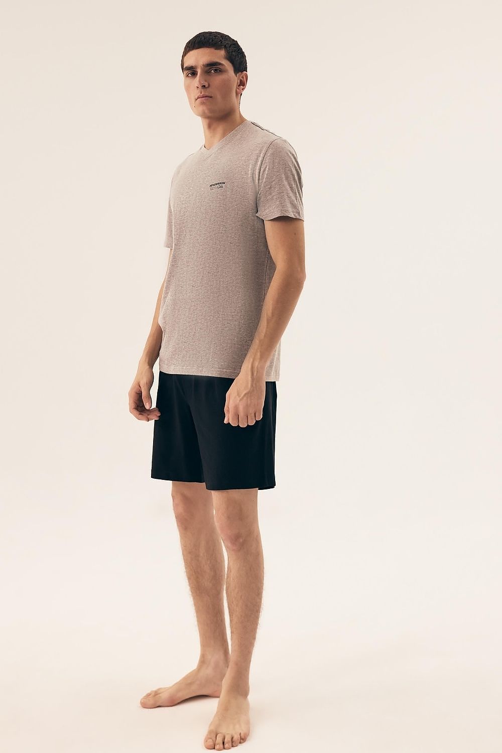 Stylish packaging of Henderson men's cotton shorts, making it a perfect gift option, embodying luxury and comfort.