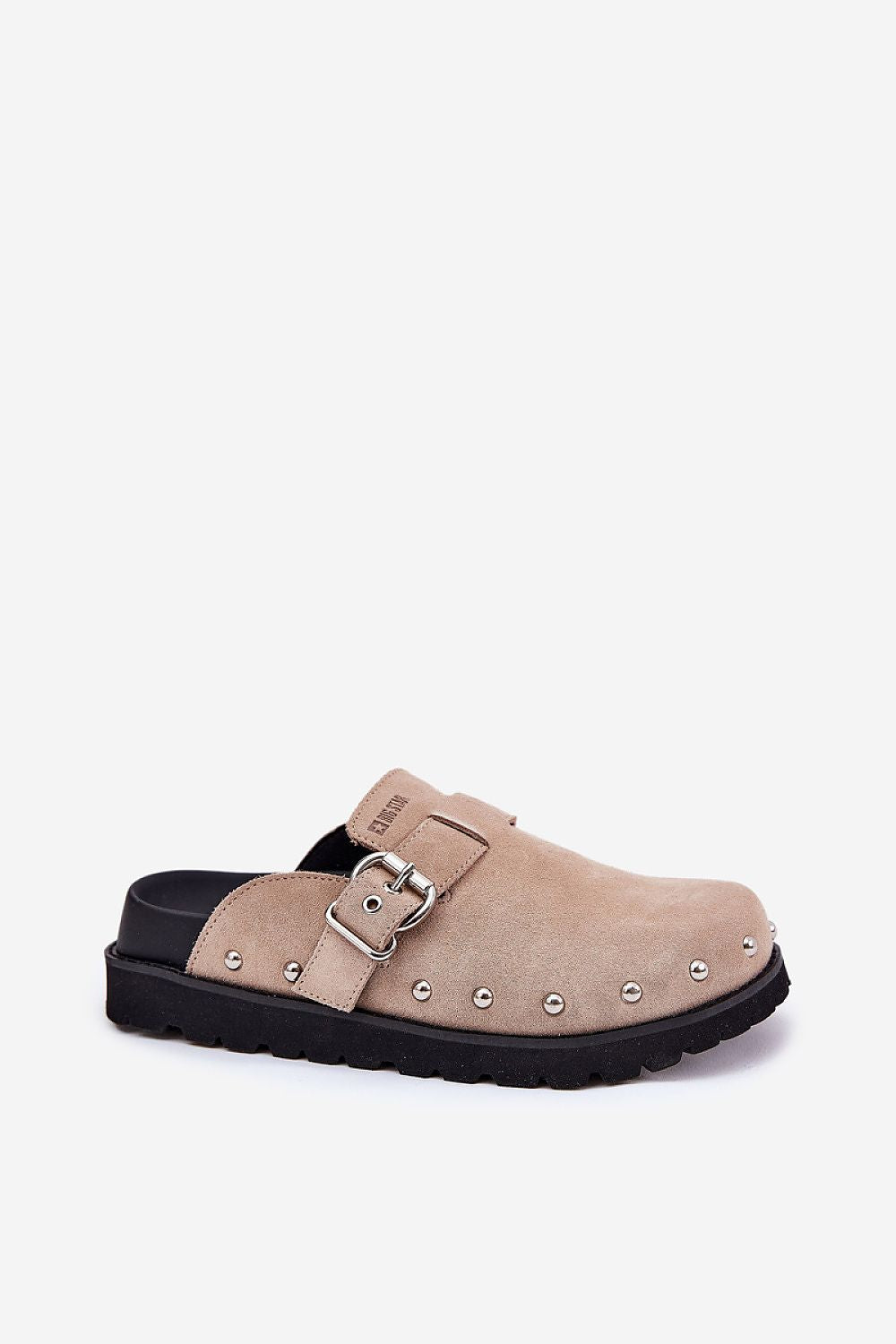 Chic leather clogs sandals with studded detailing by Step in Style, designed for casual yet luxurious summer outfits.