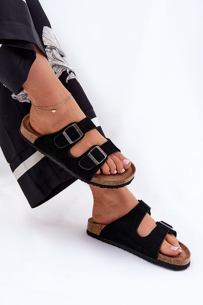 Chic Big Star platform sandals in rich suede, showcasing adjustable buckles for the perfect fit, ideal for summer fashion.