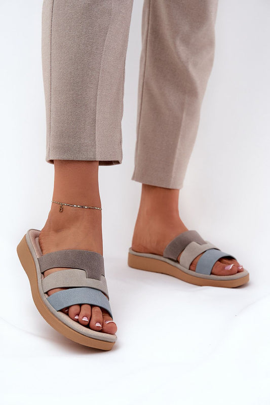 Luxury eco-suede women's sandals by Step in Style featuring a chic 2.5 cm platform, designed for summer elegance, available in EU sizes 36-41.