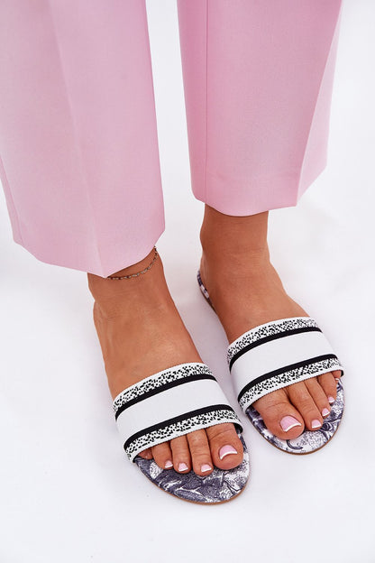 Luxury women's flip-flops by Step in Style featuring a unique pattern, perfect for summer days, EU sizes 36-41.