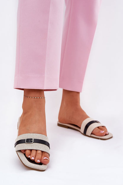 Stylish flat flip-flops for women by Step in Style, eco-friendly with a minimalistic design and luxurious feel.