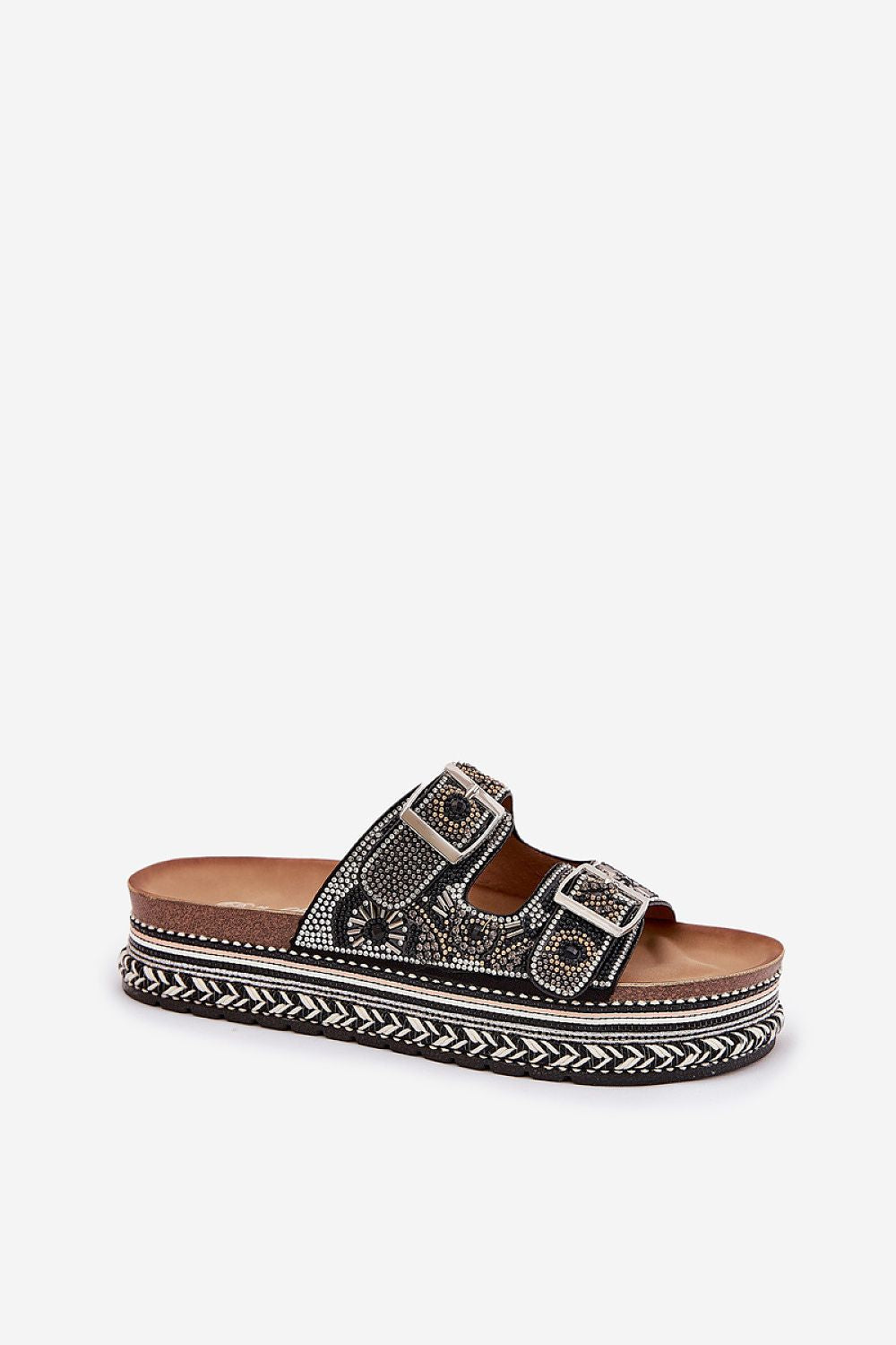 Elegant women's platform sandals by Step in Style featuring stylish buckle straps and a 4 cm platform height, perfect for summer outfits.