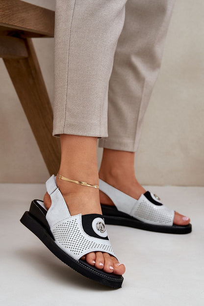 Luxurious Jezzi Eco Leather Wedge Sandals for Women, featuring a fashionable wedge heel, crafted by Step in Style for ultimate comfort.