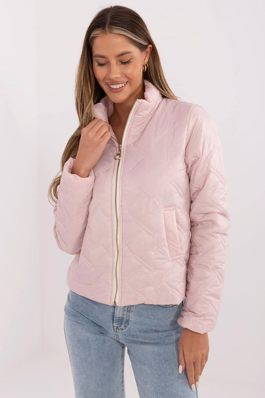 Italy Moda women's transitional quilted nylon jacket in casual style, EU size 0, perfect for elegant spring and autumn outings.