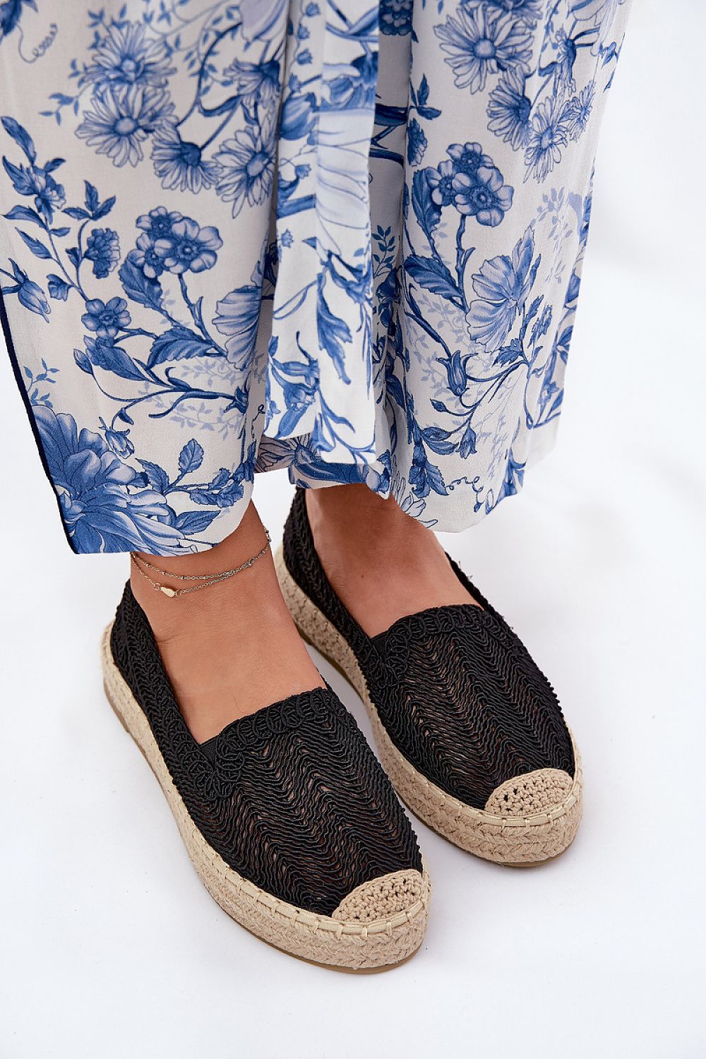 Vinceza Women's Espadrilles featuring a stylish jute platform, perfect for summer outings. Crafted by Step in Style, these luxurious breathable textile shoes offer unmatched comfort and sophistication in sizes EU 36-41.