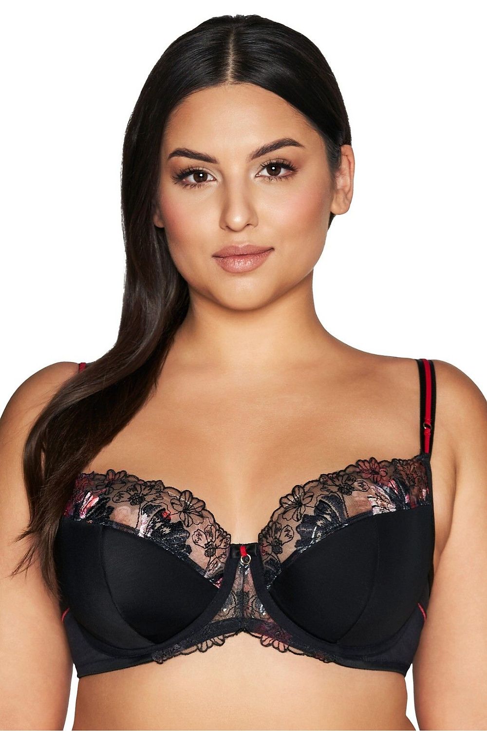 Luxurious Ava semi-soft bra designed for larger busts, featuring elegant support and exquisite style.
