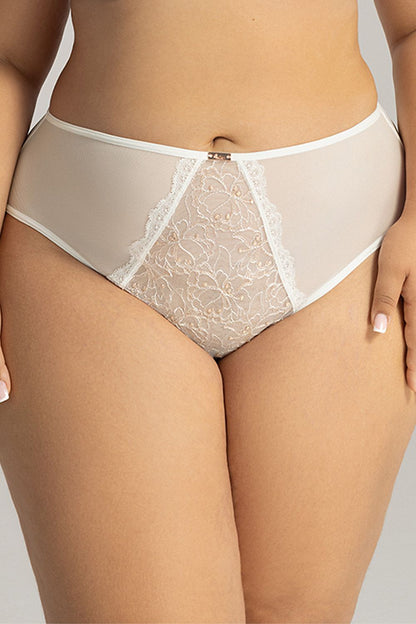 Ava Stylish Microfiber Briefs with Delicate Lace Inserts - Elevate your everyday comfort with elegant lingerie, featuring soft microfiber and feminine lace details.