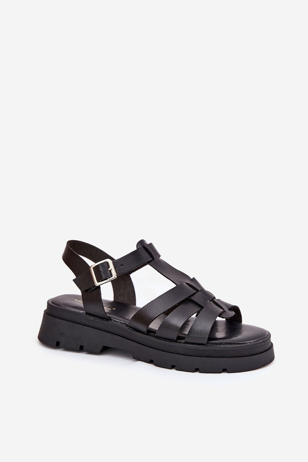 Elegant Eco Leather Platform Sandals for Women, featuring adjustable straps and a soft footbed, designed by Step in Style for a perfect fit.