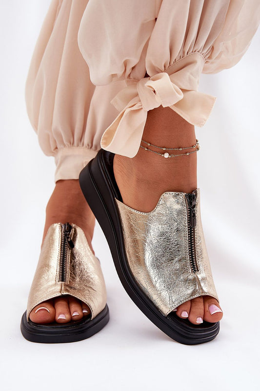 Elegant Women's eco leather wedge sandals by Step in style featuring a decorative buckle, suitable for EU 36-41, perfect for summer outfits.