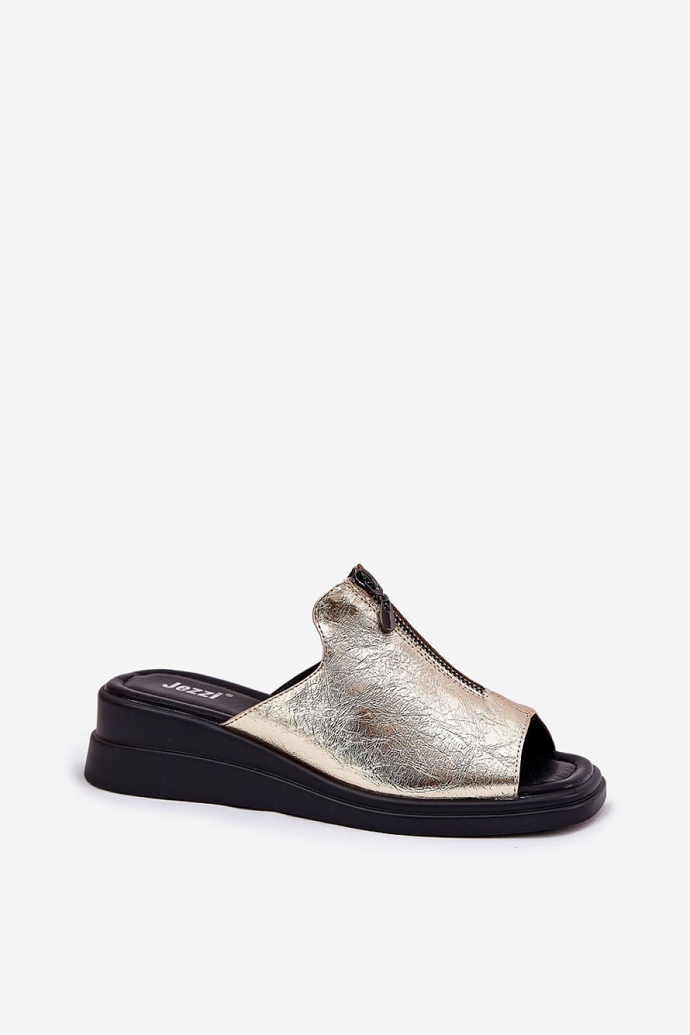 Elegant women's eco leather wedge sandals with decorative buckle by Step in Style, available in sizes EU 36-41, ideal for summer fashion.