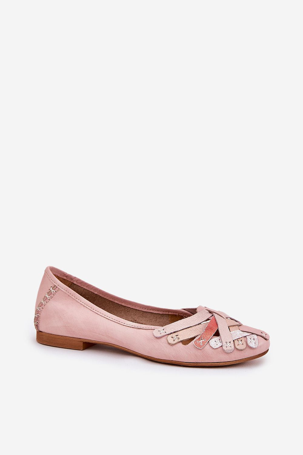 Maciejka ballet flats elegantly displayed, emphasising the natural leather texture and timeless design, by Step in Style.