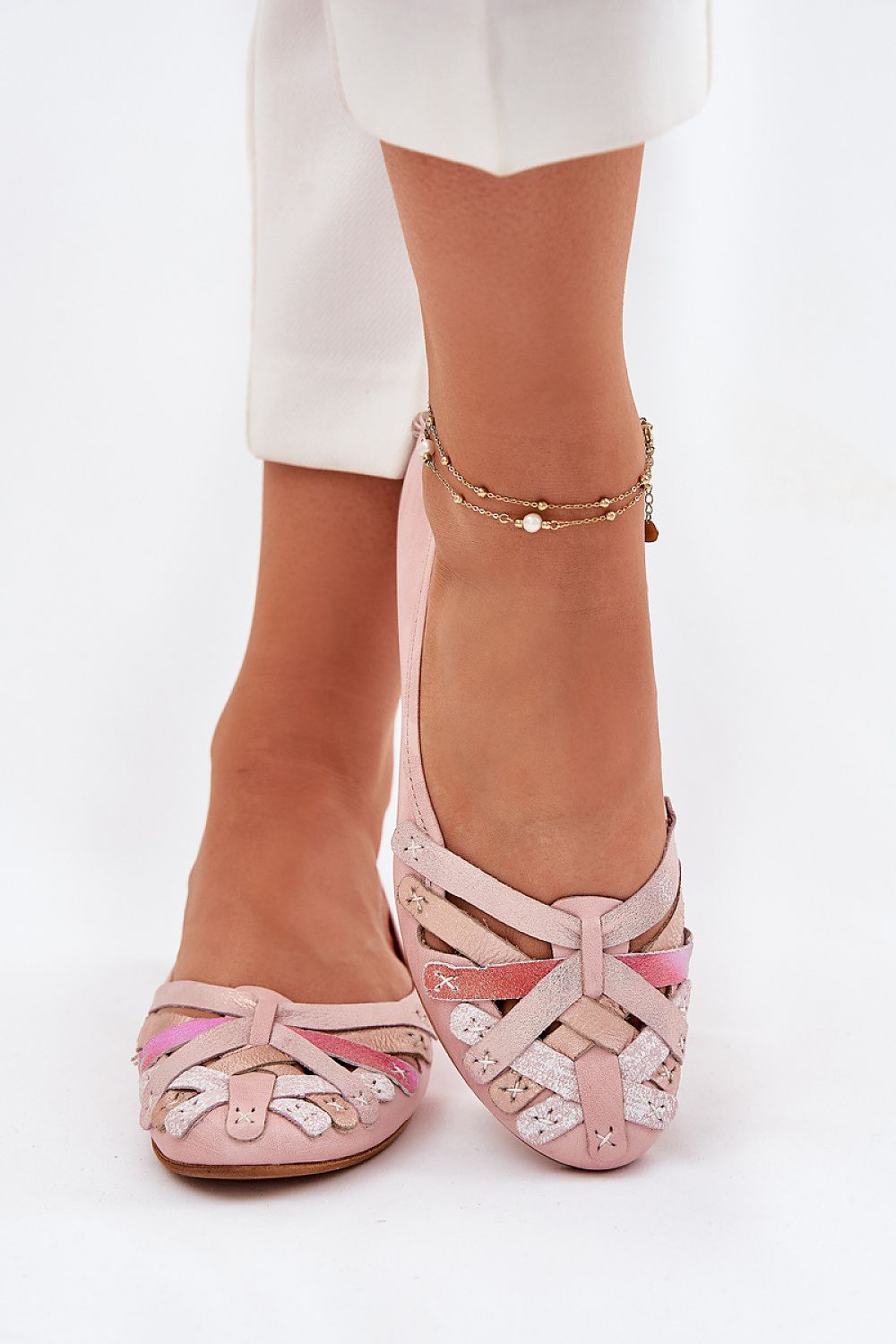 Luxurious handmade Maciejka ballet flats crafted in natural leather, offering ultimate comfort and style, available sizes EU 36-41 from Step in Style.