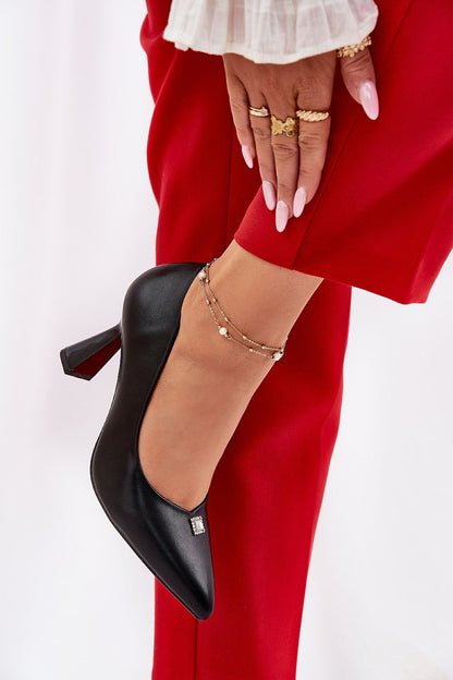 Elegant pointed toe design of Vinceza Eco Leather Pumps, exemplifying luxury footwear by Step in Style.