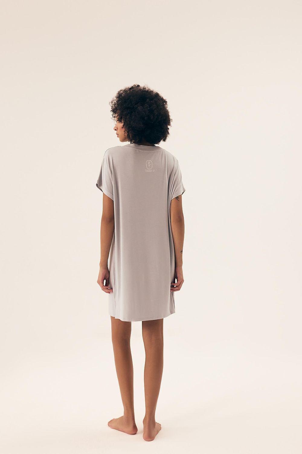 Elegant Henderson Nightshirt featuring side slits for comfort, perfect for warm nights and stylish lounging.