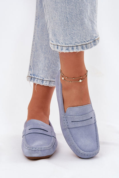 Elegant women's suede loafers by Step in Style, showcasing a classic design with rounded toes for ultimate comfort in EU sizes 36-41.
