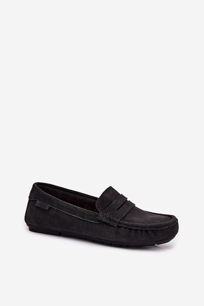 Elegant women's suede loafers from Step in Style, crafted with high-quality natural suede and soft leather insole for ultimate comfort. Available in EU sizes 36-41, perfect for any occasion.