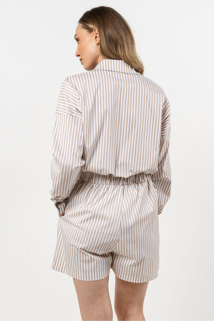 Elegant Awama cotton shorts with pockets, showcasing a lightweight and comfortable design, ideal for summer outfits. Available in sizes S to XL, these shorts combine style and functionality.