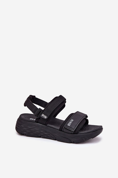 Elegant Big Star eco-leather sandals for women with chic sporty design, featuring a comfortable adjustable fit ideal for outdoor activities.