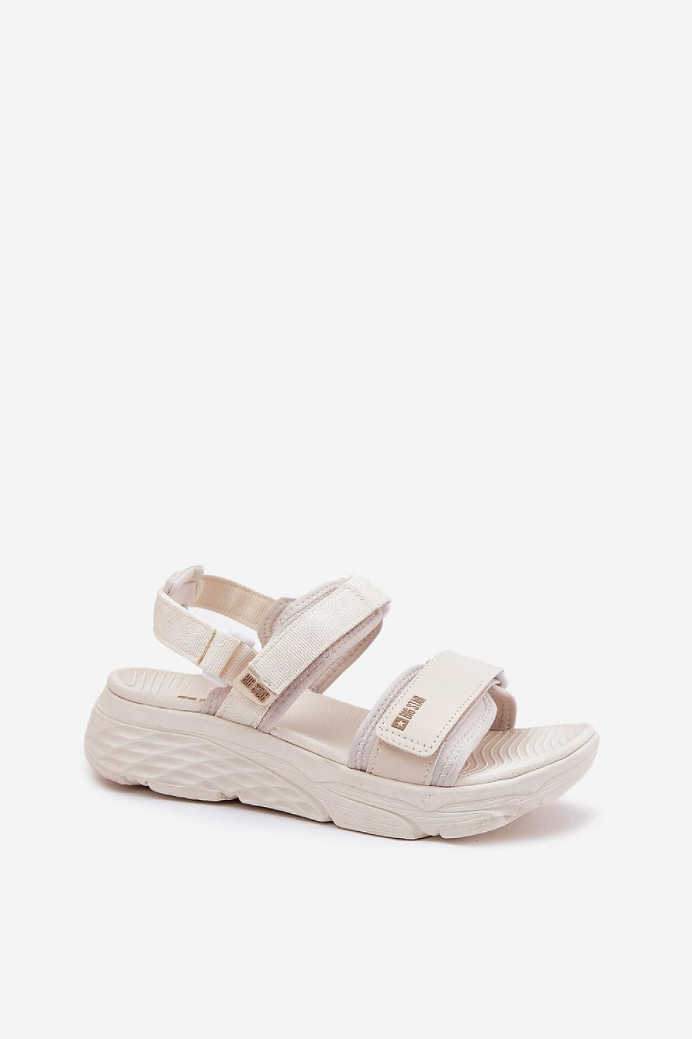 Stylish and luxurious Women's Sporty Platform Sandals by Step in Style, featuring a double Velcro strap and crafted from premium textile and eco leather for comfort and elegance.