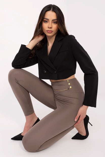 Elegant high waist leggings for women in tapered fit by Factory Price, ideal for stylish everyday wear.