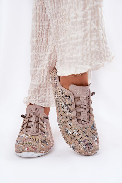 Luxury women's leather loafers by Step in Style, featuring comfortable slip-on design with elastic bands for a perfect fit.