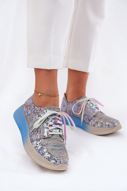 Trendy Maciejka leather sports-style half shoes in EU sizes 36-41, featuring a stylish lace-up design and comfortable platform, ideal for luxurious casual wear.