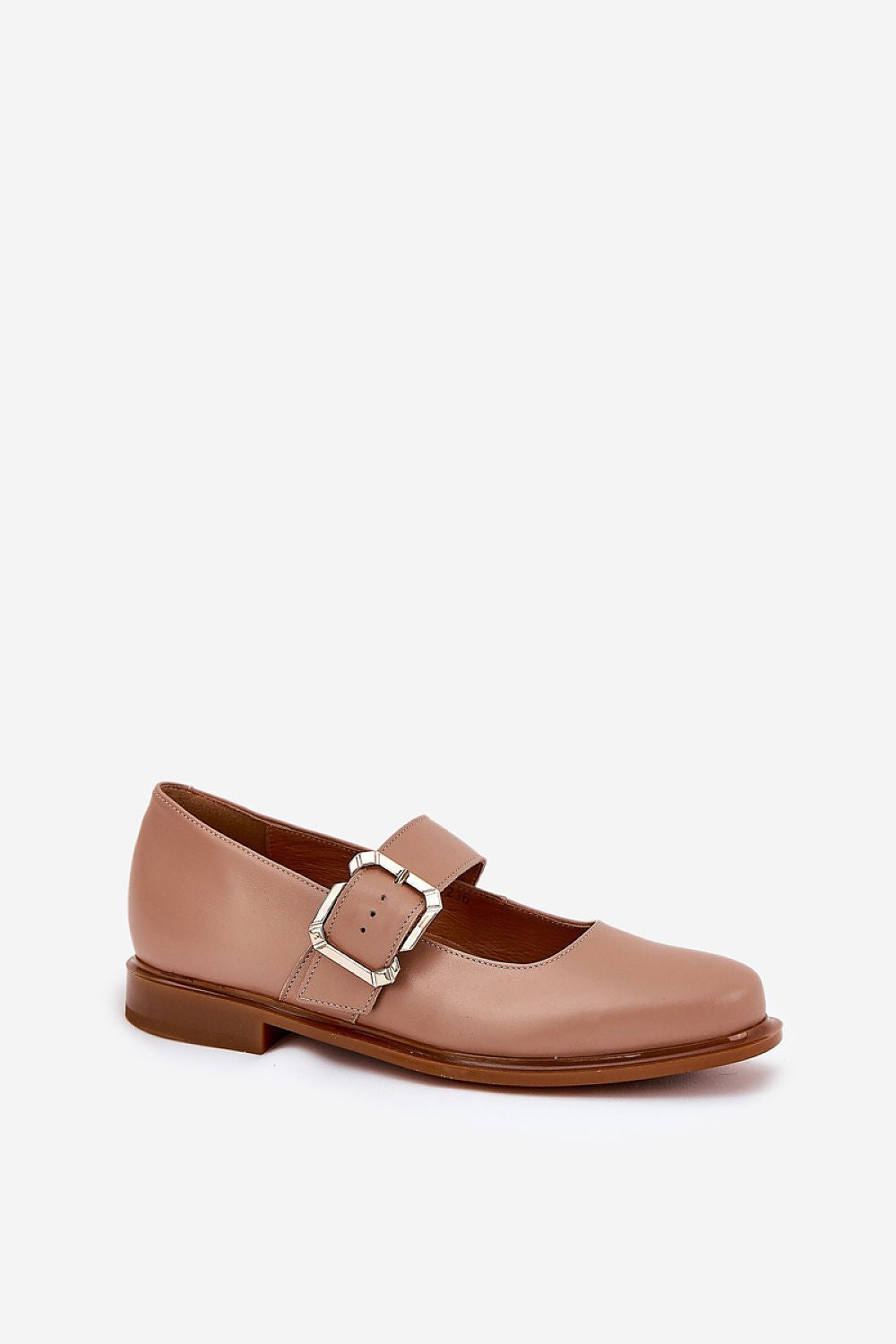 Step in Style women's leather shoes showcasing a refined design with buckle strap, making them perfect for a fashionable wardrobe.
