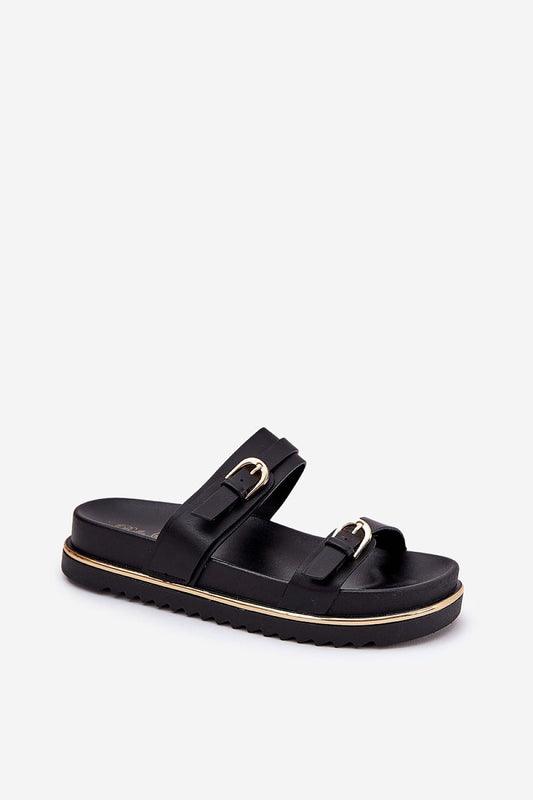 Step in Style's fashionable artificial leather platform sandals with 3.5 cm height perfect for summer outfits, combining modern aesthetics with stability.