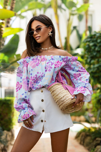 Charming LaBalancia blouse in size EU 0, showcasing a sensual silhouette and quality fabric blend for luxurious comfort.